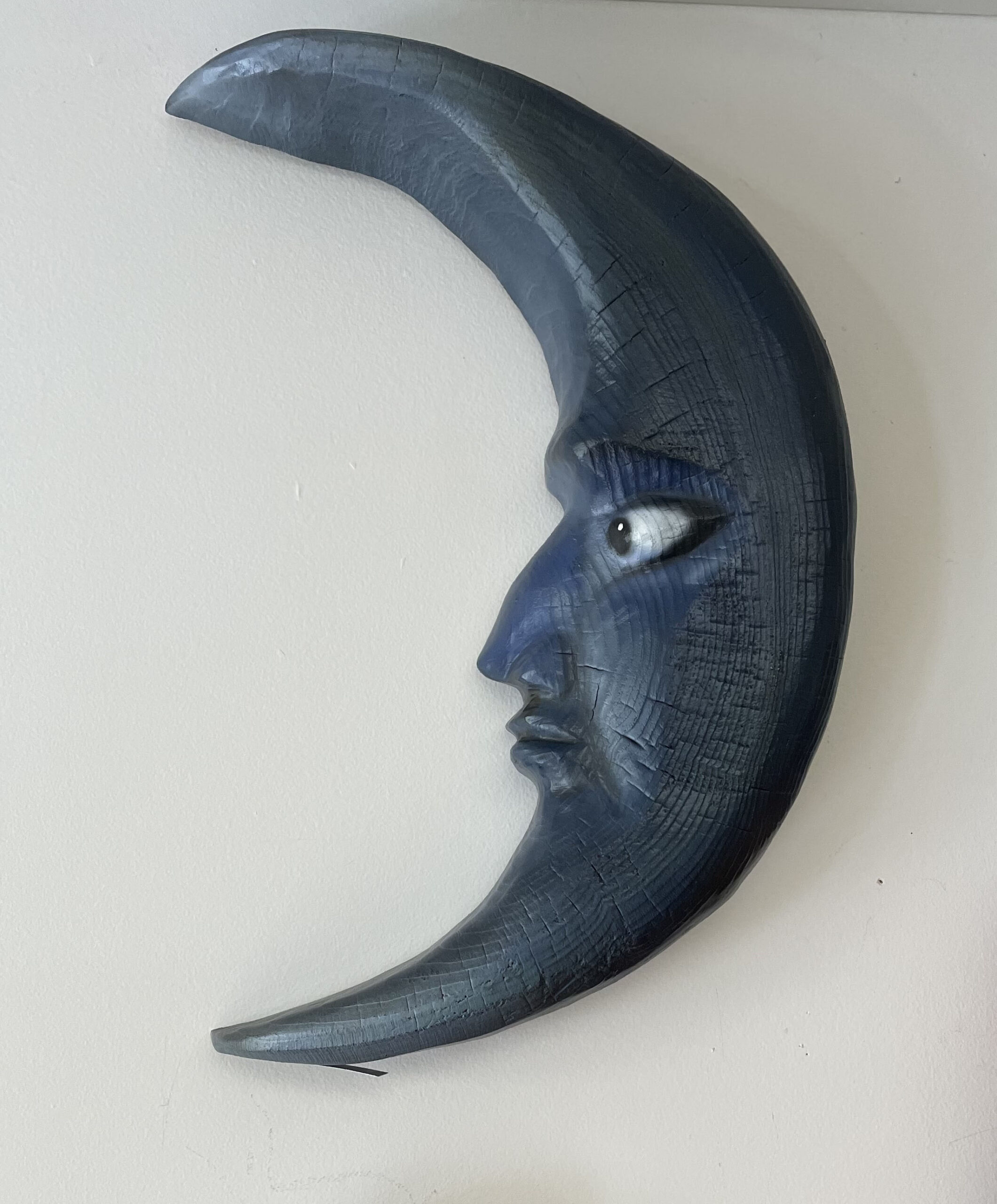 chainsaw carved half moon